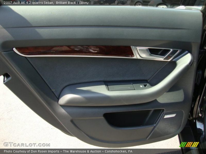 Brilliant Black / Ebony 2007 Audi A6 4.2 quattro Sedan