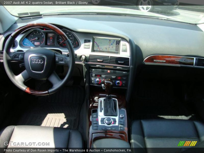 Brilliant Black / Ebony 2007 Audi A6 4.2 quattro Sedan