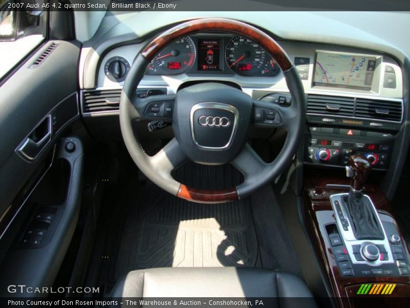 Brilliant Black / Ebony 2007 Audi A6 4.2 quattro Sedan