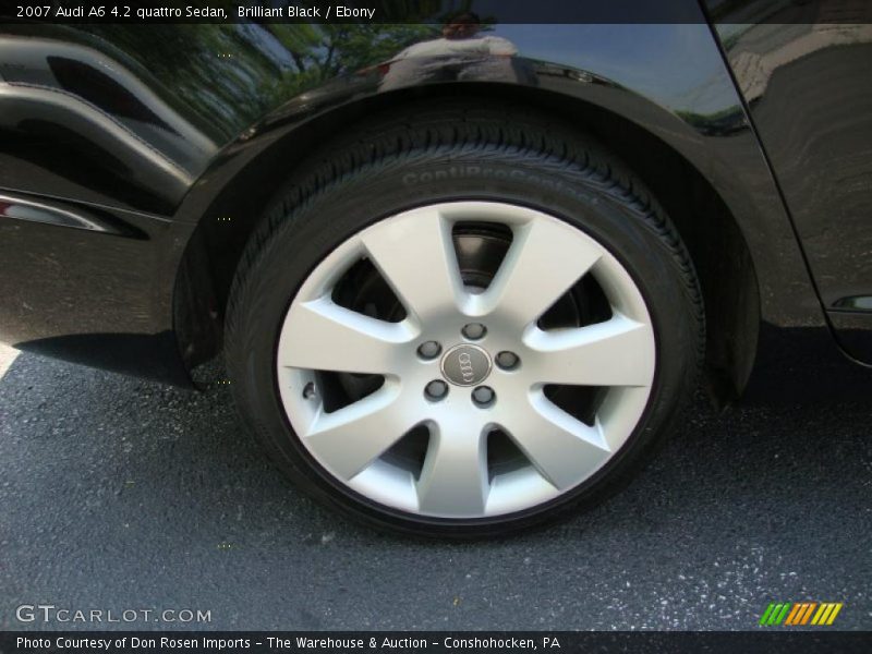 Brilliant Black / Ebony 2007 Audi A6 4.2 quattro Sedan
