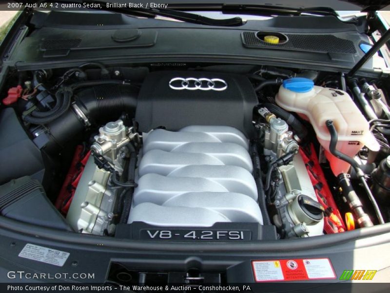 Brilliant Black / Ebony 2007 Audi A6 4.2 quattro Sedan