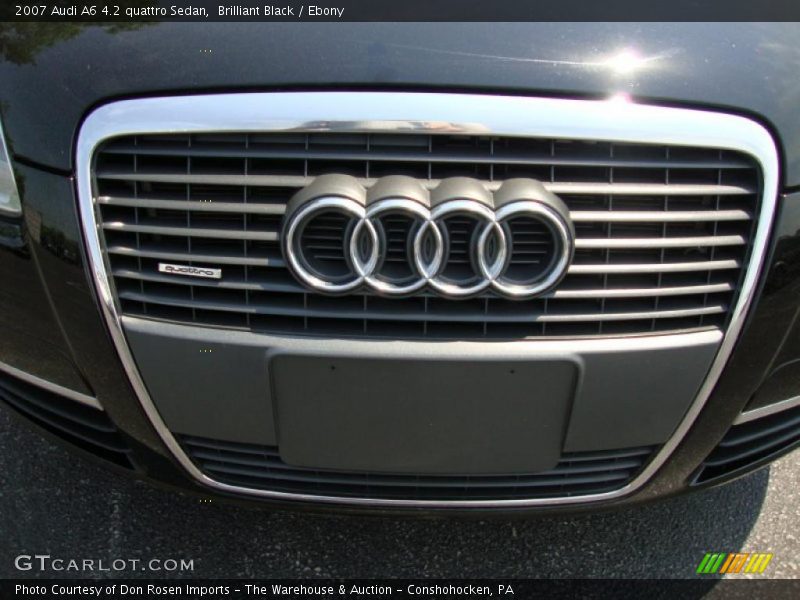 Brilliant Black / Ebony 2007 Audi A6 4.2 quattro Sedan