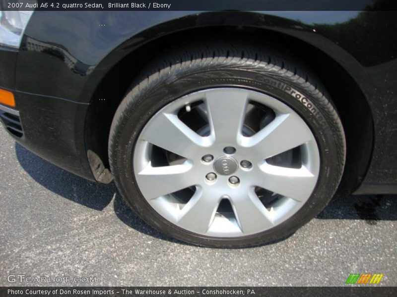 Brilliant Black / Ebony 2007 Audi A6 4.2 quattro Sedan