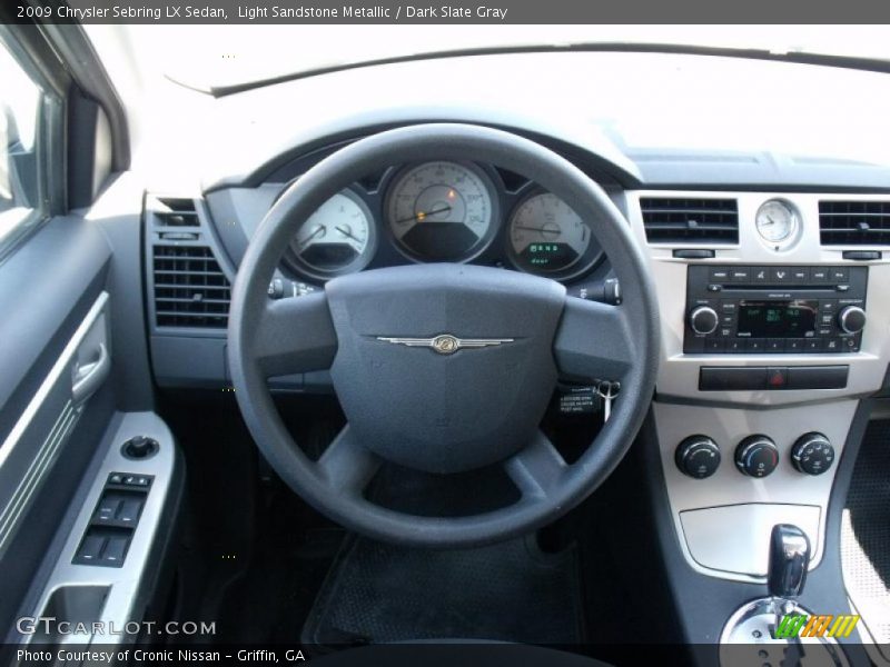 Light Sandstone Metallic / Dark Slate Gray 2009 Chrysler Sebring LX Sedan