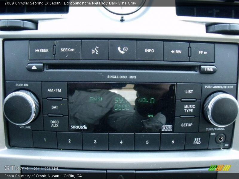 Light Sandstone Metallic / Dark Slate Gray 2009 Chrysler Sebring LX Sedan