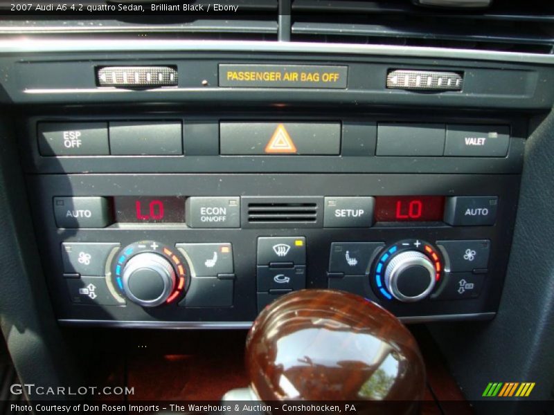 Brilliant Black / Ebony 2007 Audi A6 4.2 quattro Sedan