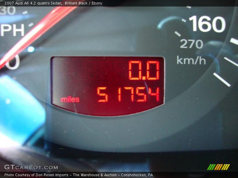 Brilliant Black / Ebony 2007 Audi A6 4.2 quattro Sedan