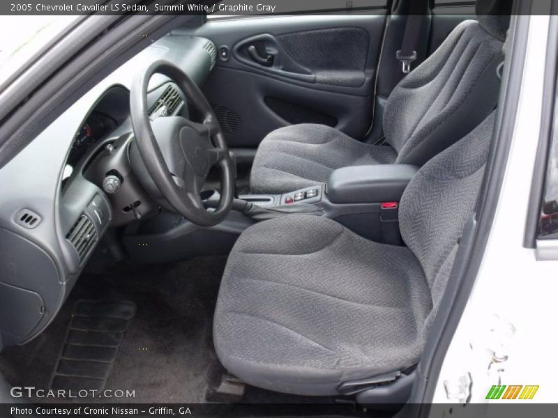 Summit White / Graphite Gray 2005 Chevrolet Cavalier LS Sedan