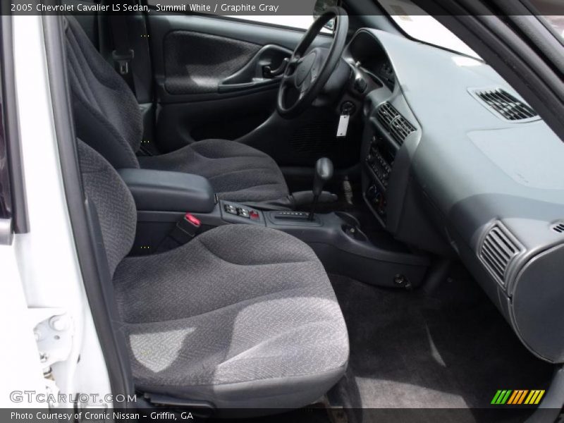 Summit White / Graphite Gray 2005 Chevrolet Cavalier LS Sedan