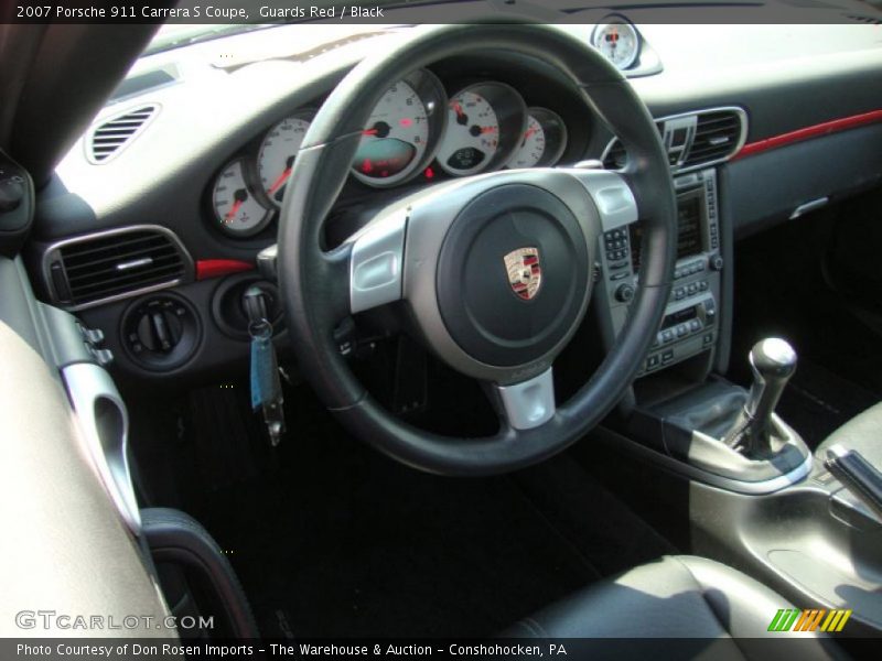Guards Red / Black 2007 Porsche 911 Carrera S Coupe