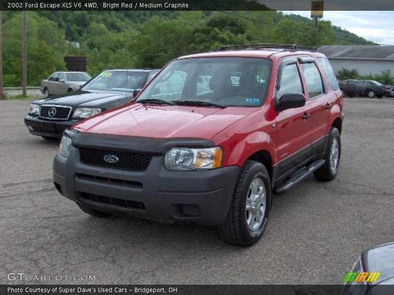 Bright Red / Medium Graphite 2002 Ford Escape XLS V6 4WD
