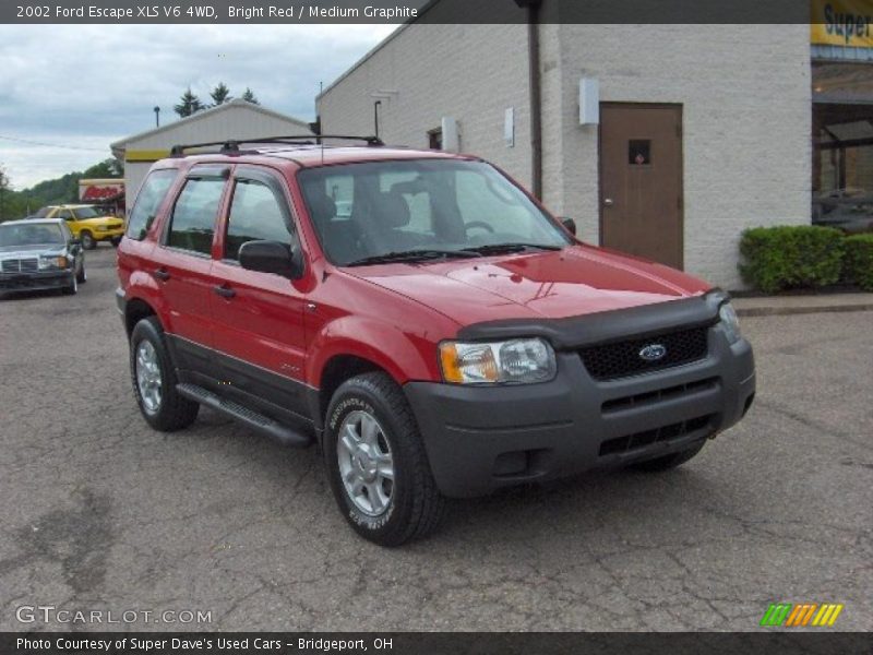 Bright Red / Medium Graphite 2002 Ford Escape XLS V6 4WD