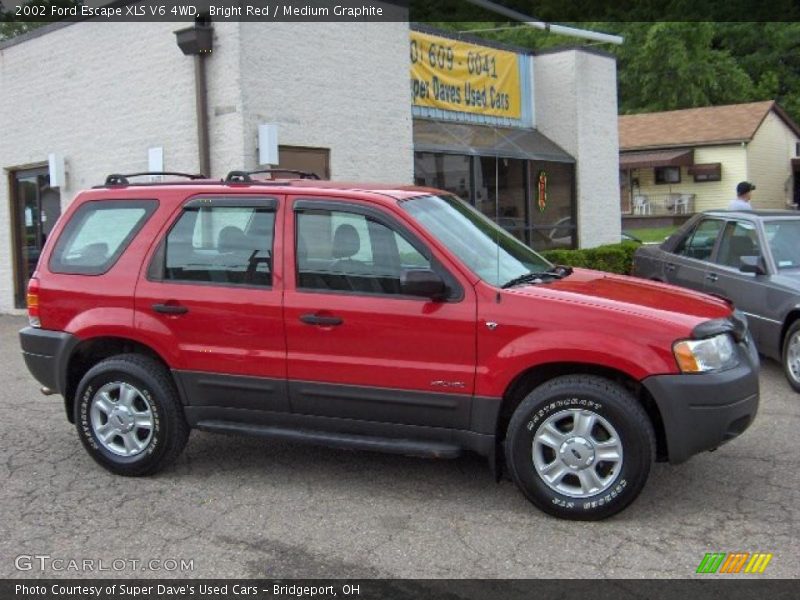 Bright Red / Medium Graphite 2002 Ford Escape XLS V6 4WD