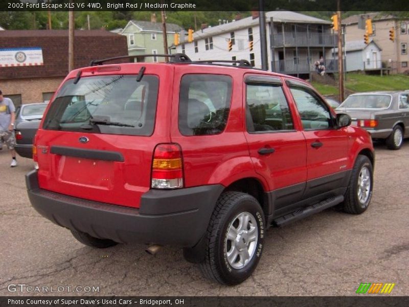 Bright Red / Medium Graphite 2002 Ford Escape XLS V6 4WD