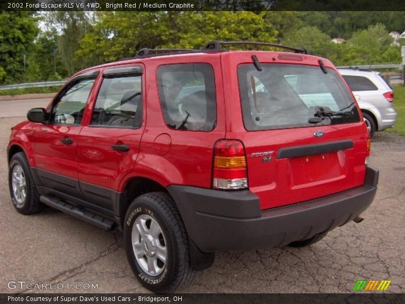 Bright Red / Medium Graphite 2002 Ford Escape XLS V6 4WD