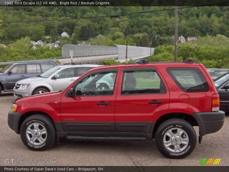 Bright Red / Medium Graphite 2002 Ford Escape XLS V6 4WD