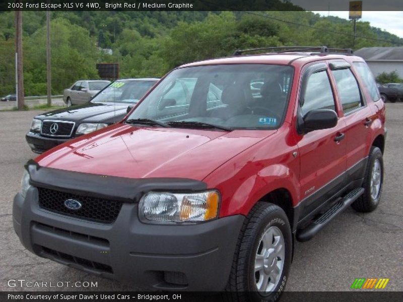 Bright Red / Medium Graphite 2002 Ford Escape XLS V6 4WD