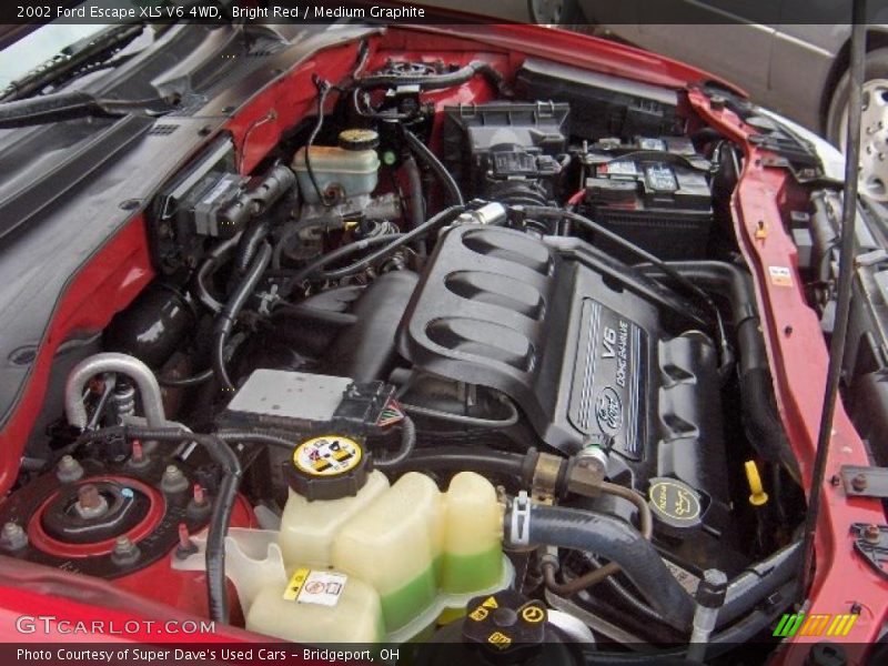 Bright Red / Medium Graphite 2002 Ford Escape XLS V6 4WD