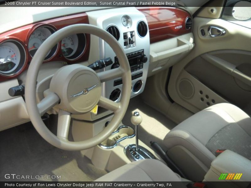 Sunset Crystal Pearl / Pastel Pebble Beige 2008 Chrysler PT Cruiser Sunset Boulevard Edition