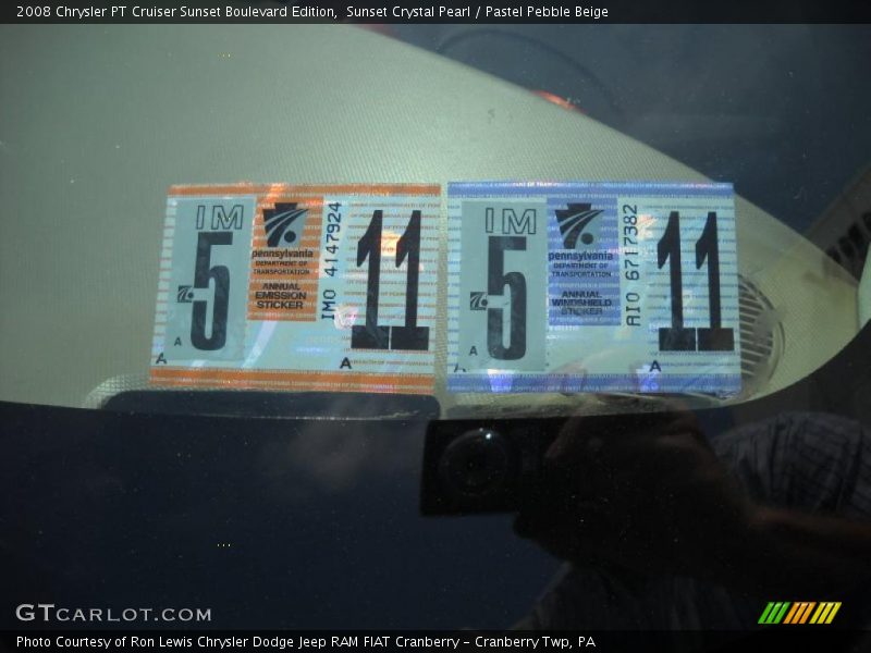 Sunset Crystal Pearl / Pastel Pebble Beige 2008 Chrysler PT Cruiser Sunset Boulevard Edition