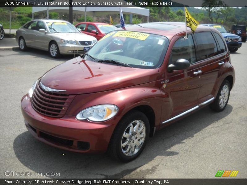 Sunset Crystal Pearl / Pastel Pebble Beige 2008 Chrysler PT Cruiser Sunset Boulevard Edition
