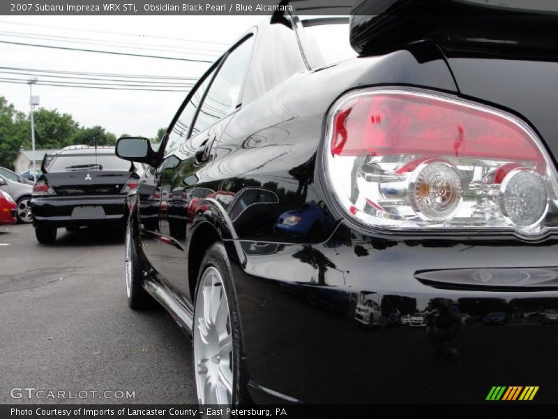 Obsidian Black Pearl / Blue Alcantara 2007 Subaru Impreza WRX STi