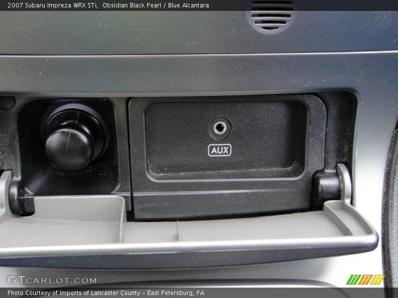 Obsidian Black Pearl / Blue Alcantara 2007 Subaru Impreza WRX STi