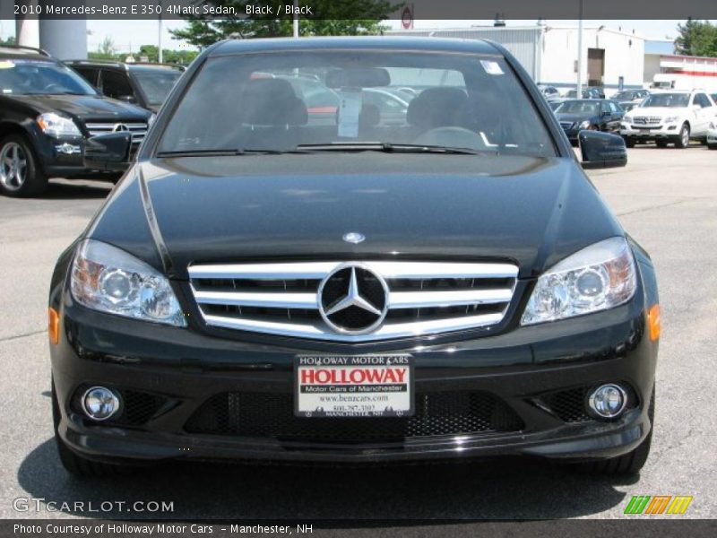Black / Black 2010 Mercedes-Benz E 350 4Matic Sedan