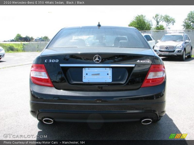 Black / Black 2010 Mercedes-Benz E 350 4Matic Sedan