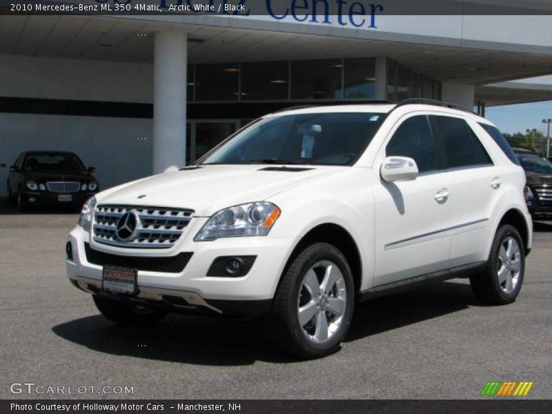 Arctic White / Black 2010 Mercedes-Benz ML 350 4Matic