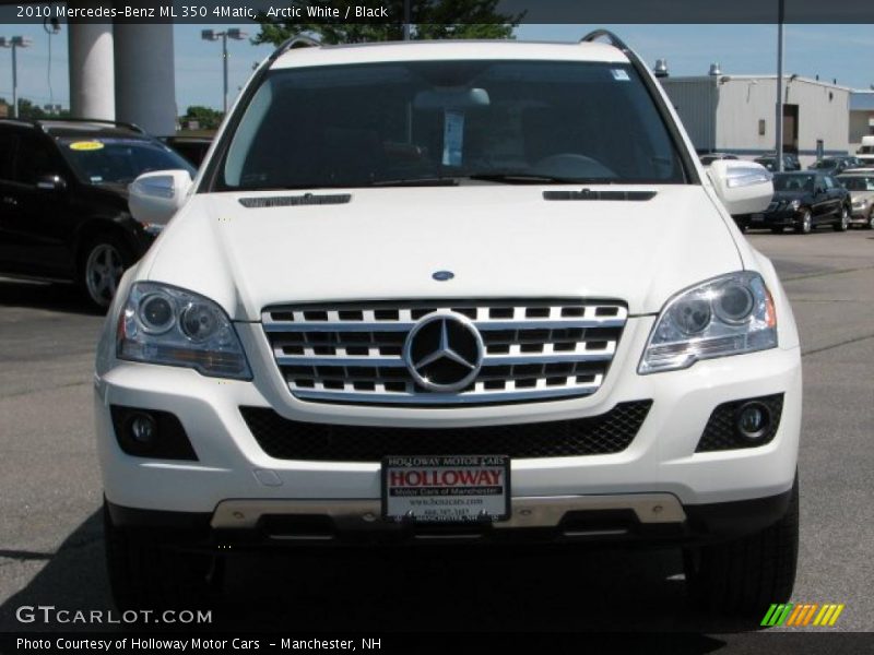 Arctic White / Black 2010 Mercedes-Benz ML 350 4Matic