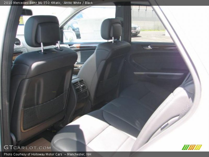 Arctic White / Black 2010 Mercedes-Benz ML 350 4Matic