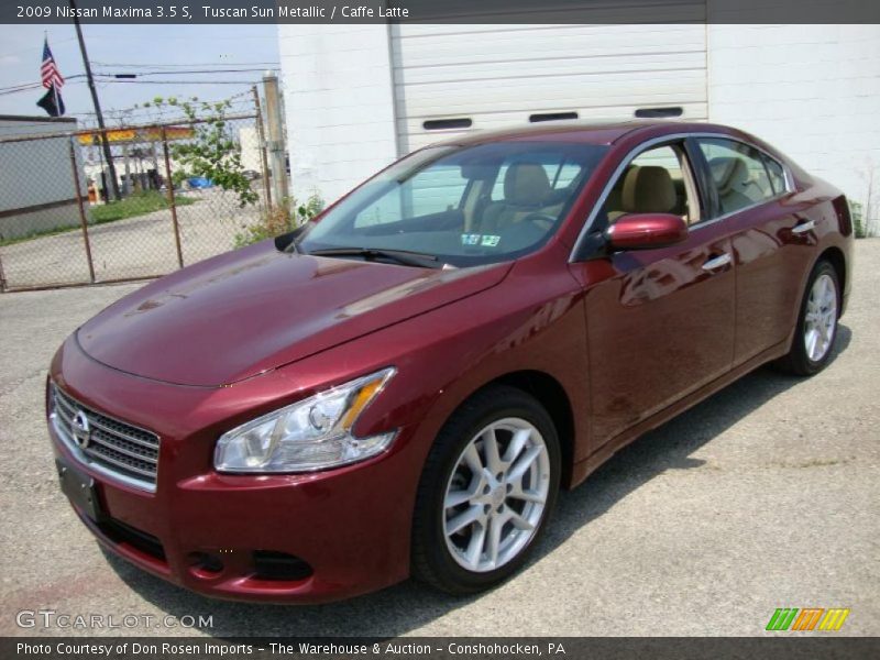 Tuscan Sun Metallic / Caffe Latte 2009 Nissan Maxima 3.5 S