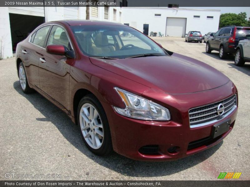 Tuscan Sun Metallic / Caffe Latte 2009 Nissan Maxima 3.5 S