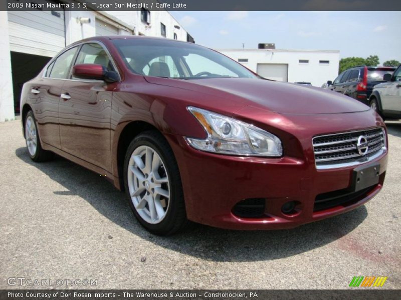 Tuscan Sun Metallic / Caffe Latte 2009 Nissan Maxima 3.5 S