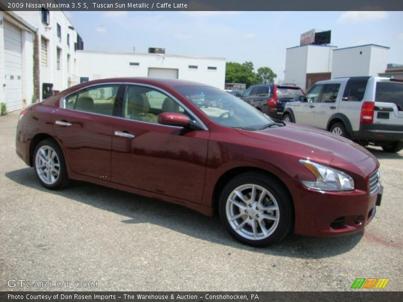 Tuscan Sun Metallic / Caffe Latte 2009 Nissan Maxima 3.5 S