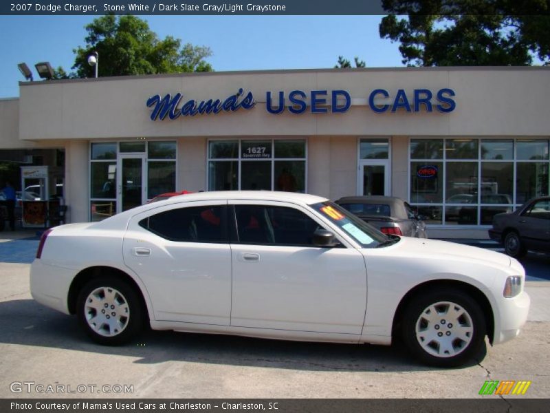 Stone White / Dark Slate Gray/Light Graystone 2007 Dodge Charger