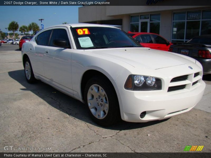 Stone White / Dark Slate Gray/Light Graystone 2007 Dodge Charger