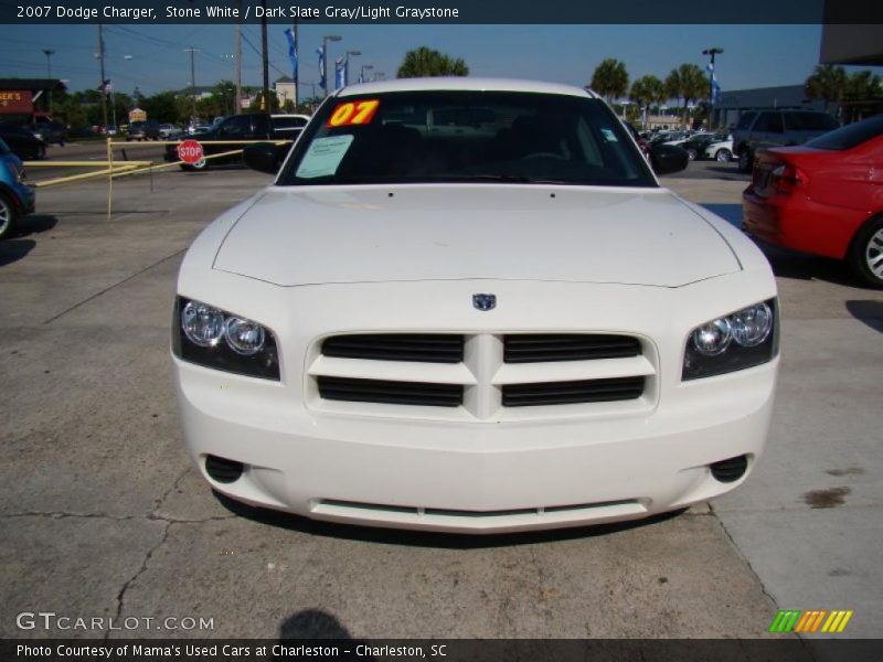 Stone White / Dark Slate Gray/Light Graystone 2007 Dodge Charger