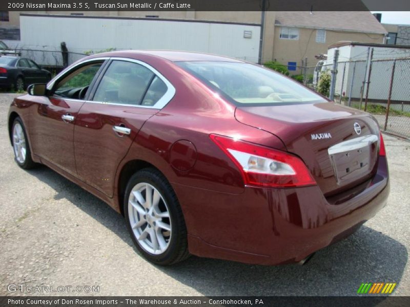 Tuscan Sun Metallic / Caffe Latte 2009 Nissan Maxima 3.5 S