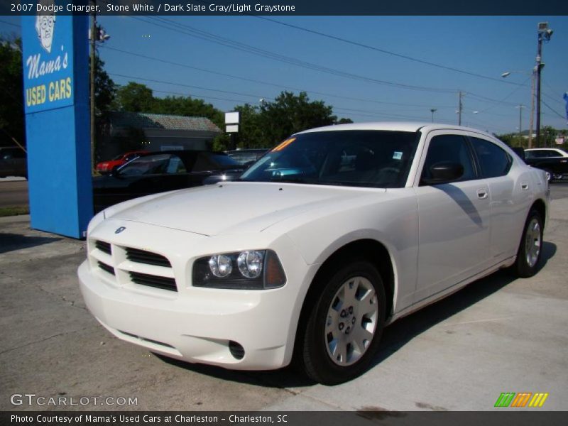 Stone White / Dark Slate Gray/Light Graystone 2007 Dodge Charger