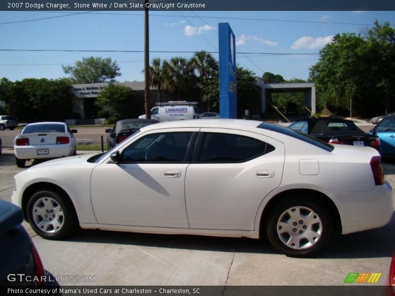 Stone White / Dark Slate Gray/Light Graystone 2007 Dodge Charger