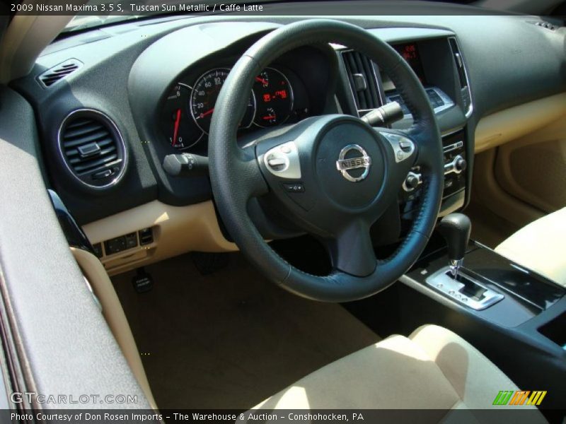 Tuscan Sun Metallic / Caffe Latte 2009 Nissan Maxima 3.5 S