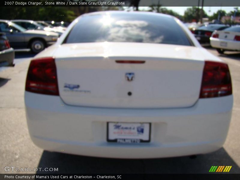 Stone White / Dark Slate Gray/Light Graystone 2007 Dodge Charger