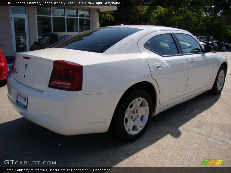 Stone White / Dark Slate Gray/Light Graystone 2007 Dodge Charger