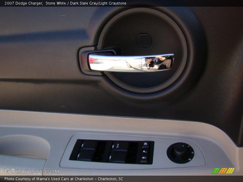 Stone White / Dark Slate Gray/Light Graystone 2007 Dodge Charger