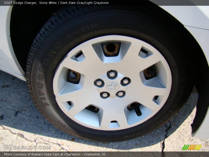 Stone White / Dark Slate Gray/Light Graystone 2007 Dodge Charger