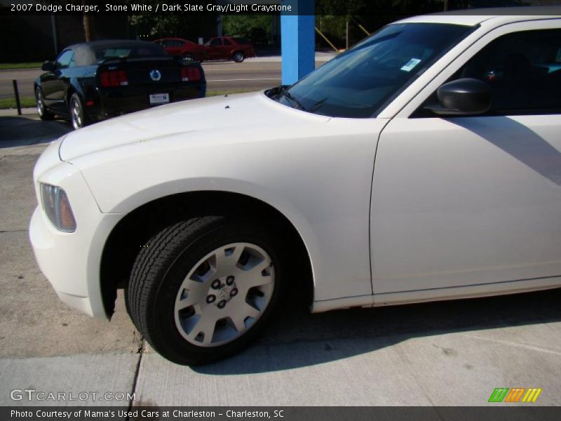 Stone White / Dark Slate Gray/Light Graystone 2007 Dodge Charger