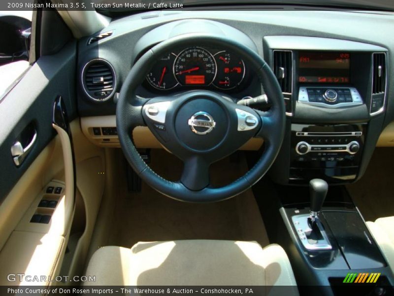 Tuscan Sun Metallic / Caffe Latte 2009 Nissan Maxima 3.5 S