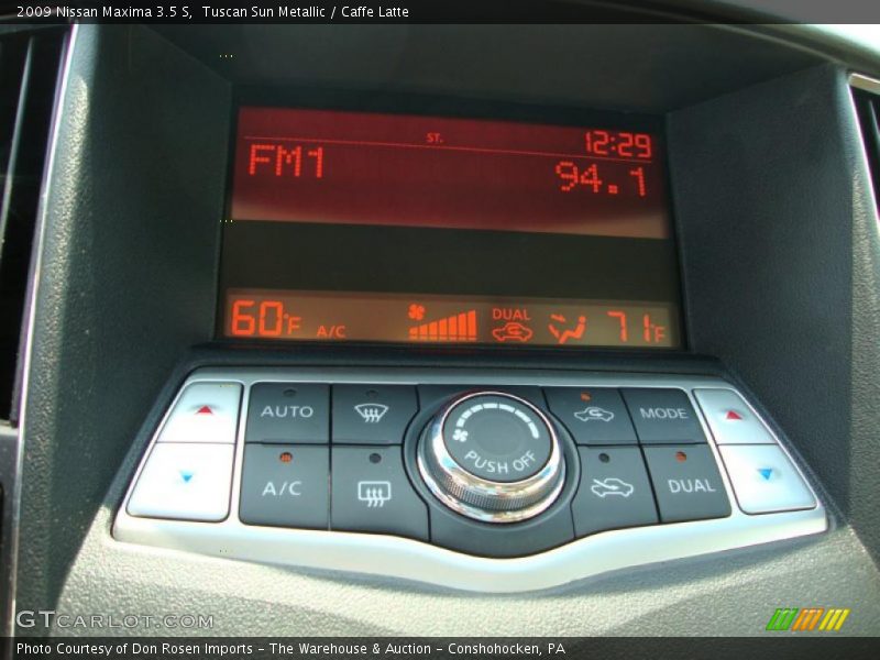 Tuscan Sun Metallic / Caffe Latte 2009 Nissan Maxima 3.5 S